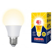 Лампа светодиодная Volpe Norma LED-A60-7W/3000K/E27/FR/NR картон UL-00005619