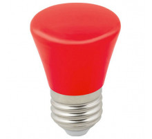 Лампа светодиодная Volpe Decor color LED-D45-1W/RED/E27/FR/С BELL UL-00005638