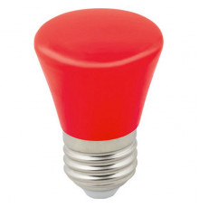 Лампа светодиодная Volpe Decor color LED-D45-1W/RED/E27/FR/С BELL UL-00005638
