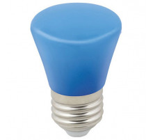 Лампа светодиодная Volpe Decor color LED-D45-1W/BLUE/E27/FR/С BELL UL-00005639