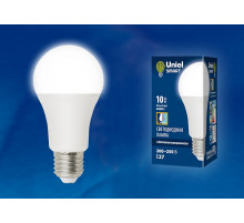 Лампа светодиодная (UL-00005710) Uniel E27 10W 4000K матовая LED-A60-10W/4000K/E27/PS PLS10WH