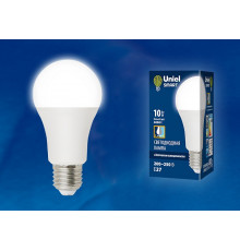 Лампа светодиодная (UL-00005710) Uniel E27 10W 4000K матовая LED-A60-10W/4000K/E27/PS PLS10WH