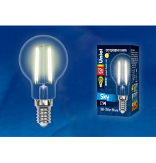 Лампа светодиодная филаментная (UL-00005905) Uniel E14 13W 3000K прозрачная LED-G45-13W/3000K/E14/CL PLS02WH
