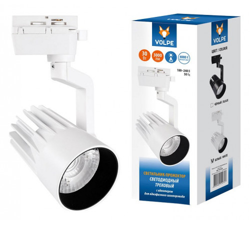 Трековый светодиодный светильник Volpe ULB-Q274 30W/4000К WHITE UL-00005925