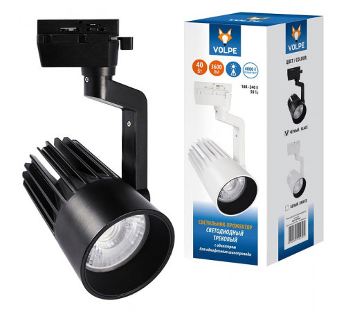 Трековый светодиодный светильник Volpe ULB-Q274 40W/4000К BLACK UL-00005928