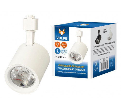 Трековый светодиодный светильник Volpe ULB-Q275 30W/4000К WHITE UL-00005931