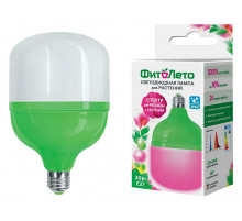 Лампа светодиодная для растений (UL-00006261) Uniel E27 20W матовая LED-M80-20W/SPSB/E27/FR PLS55GR