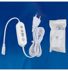 Таймер с вилкой и разъемом для фито светильника (UL-00006492) Uniel UST-E32 WHITE 2M
