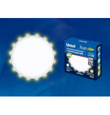 Лампа светодиодная (UL-00006496) Uniel GX53 7W 4000K матовая LED-GX53-7W/4000K+3000K/GX53/FR PLB02WH