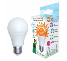 Лампа светодиодная (UL-00006504) Uniel E27 6W 4000K матовая LED-A60-9W/4000K/E27/FR/RA95 PLK01WH