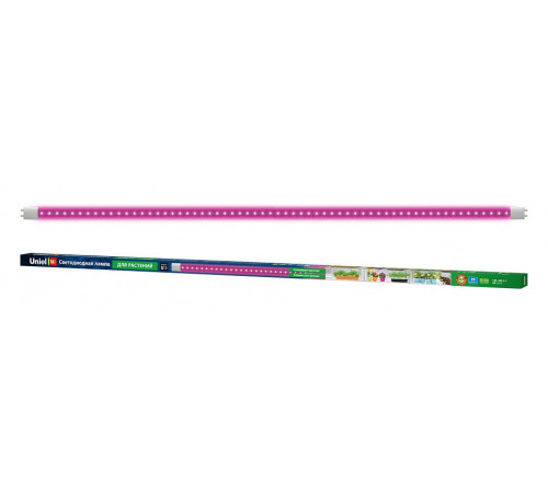 Лампа светодиодная для растений (UL-00006698) Uniel G13 18W прозрачная LED-T8-18W/SPSB/G13/CL PLP30WH
