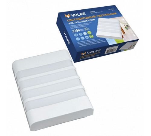 Потолочный светодиодный светильник Volpe ULW-Q280 22W/4000K/S01 IP65 White UL-00006710 Потолочный светодиодный светильник Volpe ULW-Q280 22W/4000K/S01 IP65 White UL-00006710