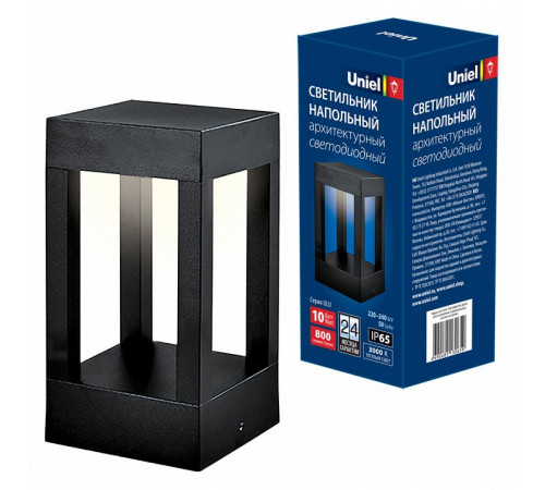 Уличный светодиодный светильник (UL-00006815) Uniel ULU-T03A-10W/3000K IP65 Black Уличный светодиодный светильник (UL-00006815) Uniel ULU-T03A-10W/3000K IP65 Black