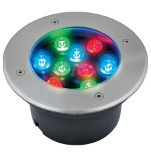 Ландшафтный светодиодный светильник (UL-00006824) Uniel ULU-B12A-9W/RGB IP67 Grey
