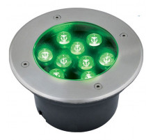 Ландшафтный светодиодный светильник (UL-00006825) Uniel ULU-B12A-9W/Green IP67 Grey