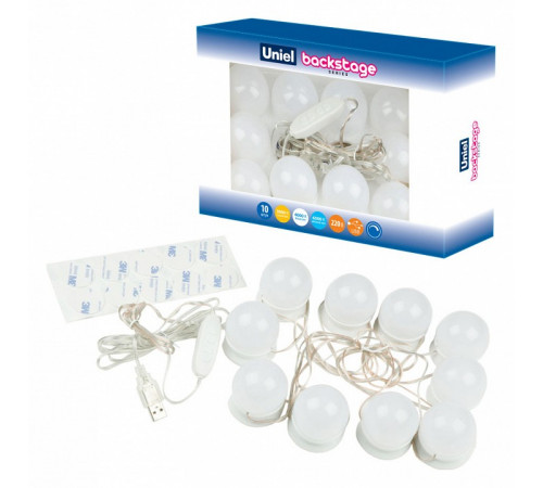 Подсветка для зеркал Uniel Backstage белый (UL-00006857) ULM-F50-8W/SW/10/DIM IP20 White Подсветка для зеркал Uniel Backstage белый (UL-00006857) ULM-F50-8W/SW/10/DIM IP20 White