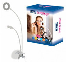 Настольная лампа (UL-00006867) Uniel Backstage ULK-F51-8W/SW/Dim IP20 White