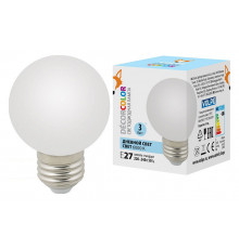 Лампа светодиодная Volpe Decor color LED-G60-3W/6000K/E27/FR/С UL-00006956