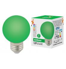 Лампа светодиодная Volpe E27 3W зеленая LED-G60-3W/Green/E27/FR/С UL-00006958