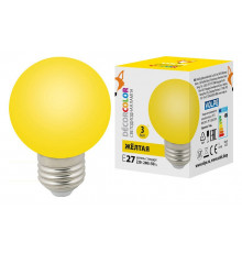 Лампа светодиодная Volpe E27 3W желтая LED-G60-3W/Yellow/E27/FR/С UL-00006961