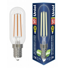 Лампа светодиодная Uniel (UL-00007129) E14 5W 3000K колба прозрачная LED-Y25-5W/3000K/E14/CL GLZ04TR