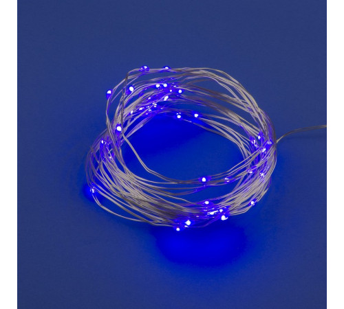 Светодиодная гирлянда Uniel Роса (UL-00007185) фиолетовый ULD-S0500-050/SCB/2AA Purple IP20 Dew