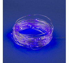 Светодиодная гирлянда Uniel Роса (UL-00007187) фиолетовый ULD-S1000-100/SCB/3AA Purple IP20 Dew