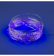 Светодиодная гирлянда Uniel Роса (UL-00007187) фиолетовый ULD-S1000-100/SCB/3AA Purple IP20 Dew