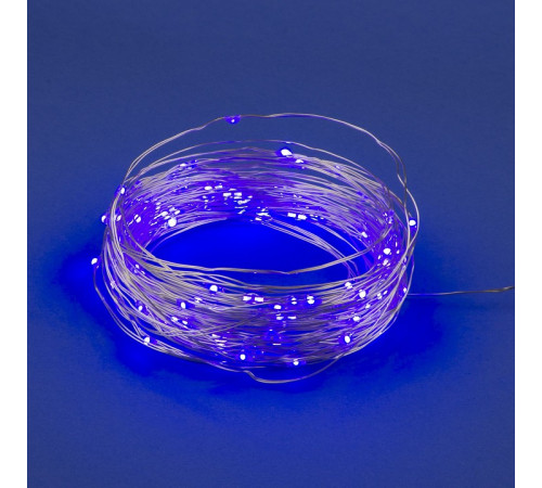 Светодиодная гирлянда Uniel Роса (UL-00007187) фиолетовый ULD-S1000-100/SCB/3AA Purple IP20 Dew
