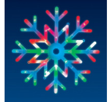 Подвесной светодиодный светильник «Снежинка» Uniel (UL-00007250) ULD-H4040-048/DTA RGB IP20 Snowflake