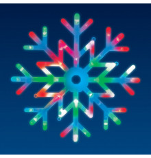 Подвесной светодиодный светильник «Снежинка» Uniel (UL-00007250) ULD-H4040-048/DTA RGB IP20 Snowflake
