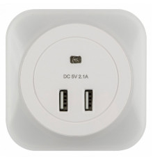 Настенный светодиодный светильник Uniel DTL-321 White/Sensor/2USB UL-00007348