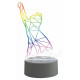 Фигурка светодиодная «Кошка» Uniel (UL-00007419) ULI-M501 RGB/3AAA Catty/White