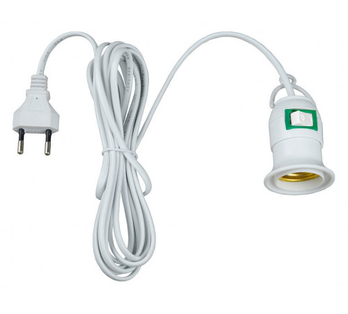 Патрон Uniel DLC-P-T50B/E27 2M WHITE UL-00007434 Патрон Uniel DLC-P-T50B/E27 2M WHITE UL-00007434