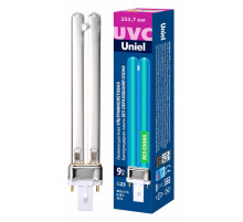 Лампа ультрафиолетовая бактерицидная Uniel (UL-00007440) G23 9W матовая ESL-PL-9/UVCB/G23/CL