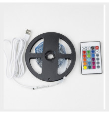 Светодиодная лента Uniel ULS-U12 3M/RGB/1.5M/USB/RC IP20 RUA02C24 блистер UL-00007534