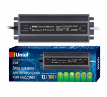 Блок питания Uniel 12V 100W IP67 8,3A UET-VAF-100A67 12V IP67 UL-00007576
