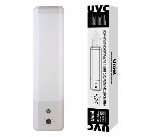 Ультрафиолетовый бактерицидный рециркулятор Uniel UDG-M62T UVCB/TM White UL-00007717 Ультрафиолетовый бактерицидный рециркулятор Uniel UDG-M62T UVCB/TM White UL-00007717