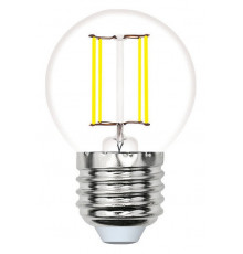Лампа светодиодная филаментная Volpe E27 6W 3000K шар прозрачный LED-G45-6W/3000K/E27/CL/SLF UL-00008308
