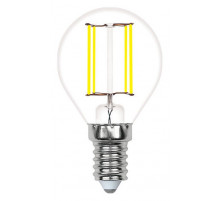 Лампа светодиодная филаментная Volpe E14 4W 4000K прозрачная LED-G45-4W/4000K/E14/CL/SLF UL-00008313