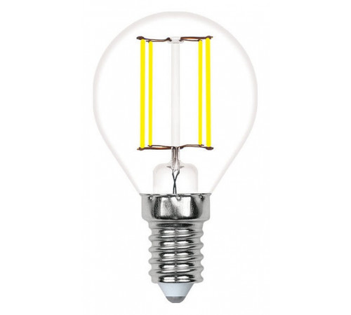 Лампа светодиодная филаментная Volpe E14 7W 3000K шар прозрачный LED-G45-7W/3000K/E14/CL/SLF UL-00008318 Лампа светодиодная филаментная Volpe E14 7W 3000K шар прозрачный LED-G45-7W/3000K/E14/CL/SLF UL-00008318