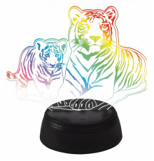 Настольная лампа Uniel ULI-M508 RGB/3AA TIGER FAMILY/BLACK UL-00008403