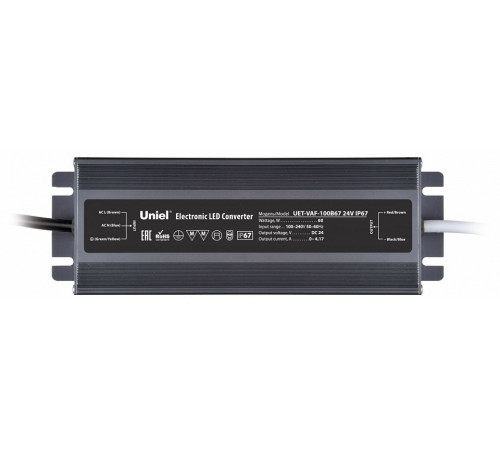 Блок питания Uniel UET-VAF-100B67 24V IP67 UL-00009367