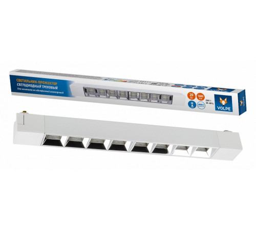 Трековый светодиодный светильник Volpe ULB-Q282 20W/4000K WHITE UL-00010121 Трековый светодиодный светильник Volpe ULB-Q282 20W/4000K WHITE UL-00010121