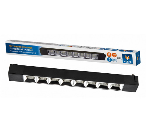 Трековый светодиодный светильник Volpe ULB-Q282 20W/4000K BLACK UL-00010122 Трековый светодиодный светильник Volpe ULB-Q282 20W/4000K BLACK UL-00010122
