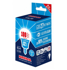 Лампа светодиодная Volpe Norma LED-G60-12W/4000K/E14/FR/NR UL-00010993