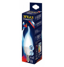 Лампа светодиодная Uniel LED-CW37 7W/6500K/E14/FR PLP01WH UL-00011016