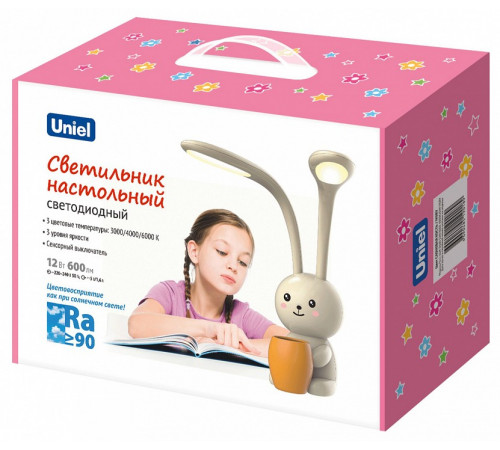 Настольная лампа Uniel ULM-D160 12W/3000-6000K/DIM IVORY UL-00011722