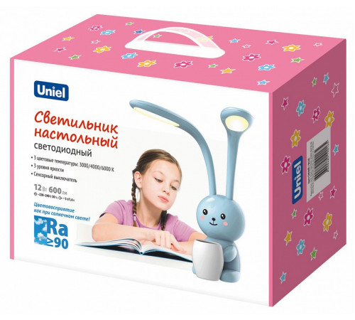 Настольная лампа Uniel ULM-D160 12W/3000-6000K/DIM BLUE UL-00011723 Настольная лампа Uniel ULM-D160 12W/3000-6000K/DIM BLUE UL-00011723
