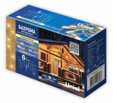 Гирлянда Бахрома Uniel ULD-B10006-248/TTK AMBER-WARMWHITE IP44 UL-00012070